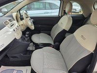 USED 2014 64 FIAT 500 1.2 Lounge Hatchback 3dr Petrol Manual Euro 6 (s/s) (69 bhp) BLUETOOTH+PANROOF+&pound;35TAX+FSH+WHITE