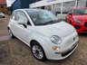 USED 2014 64 FIAT 500 1.2 Lounge Hatchback 3dr Petrol Manual Euro 6 (s/s) (69 bhp) BLUETOOTH+PANROOF+&pound;35TAX+FSH+WHITE