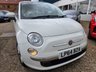 USED 2014 64 FIAT 500 1.2 Lounge Hatchback 3dr Petrol Manual Euro 6 (s/s) (69 bhp) BLUETOOTH+PANROOF+&pound;35TAX+FSH+WHITE