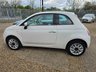 USED 2014 64 FIAT 500 1.2 Lounge Hatchback 3dr Petrol Manual Euro 6 (s/s) (69 bhp) BLUETOOTH+PANROOF+&pound;35TAX+FSH+WHITE