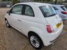 USED 2014 64 FIAT 500 1.2 Lounge Hatchback 3dr Petrol Manual Euro 6 (s/s) (69 bhp) BLUETOOTH+PANROOF+&pound;35TAX+FSH+WHITE