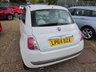 USED 2014 64 FIAT 500 1.2 Lounge Hatchback 3dr Petrol Manual Euro 6 (s/s) (69 bhp) BLUETOOTH+PANROOF+&pound;35TAX+FSH+WHITE