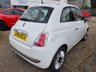 USED 2014 64 FIAT 500 1.2 Lounge Hatchback 3dr Petrol Manual Euro 6 (s/s) (69 bhp) BLUETOOTH+PANROOF+&pound;35TAX+FSH+WHITE