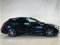 USED 2017 67 MERCEDES-BENZ CLA 2.1 CLA220d AMG Line Shooting Brake 5dr Diesel 7G-DCT Euro 6 (s/s) (177 ps) Cosmos Black | Glass Panoramic Roof | Ambient Lighting | Apple CarPlay | Night Pack | Privacy Glass