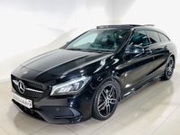 USED 2017 67 MERCEDES-BENZ CLA 2.1 CLA220d AMG Line Shooting Brake 5dr Diesel 7G-DCT Euro 6 (s/s) (177 ps) Cosmos Black | Glass Panoramic Roof | Ambient Lighting | Apple CarPlay | Night Pack | Privacy Glass