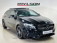 USED 2017 67 MERCEDES-BENZ CLA 2.1 CLA220d AMG Line Shooting Brake 5dr Diesel 7G-DCT Euro 6 (s/s) (177 ps) Cosmos Black | Glass Panoramic Roof | Ambient Lighting | Apple CarPlay | Night Pack | Privacy Glass