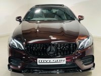 USED 2018 68 MERCEDES-BENZ E-CLASS 2.0 E220d AMG Line (Premium) Coupe 2dr Diesel G-Tronic+ Euro 6 (s/s) (194 ps) Rubellite Red | Panoramic Roof | Heated Seats | Electric Memory Seats | Bluetooth | Ambient Lighting | Reversing Camera