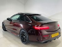 USED 2018 68 MERCEDES-BENZ E-CLASS 2.0 E220d AMG Line (Premium) Coupe 2dr Diesel G-Tronic+ Euro 6 (s/s) (194 ps) Rubellite Red | Panoramic Roof | Heated Seats | Electric Memory Seats | Bluetooth | Ambient Lighting | Reversing Camera