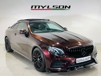 USED 2018 68 MERCEDES-BENZ E-CLASS 2.0 E220d AMG Line (Premium) Coupe 2dr Diesel G-Tronic+ Euro 6 (s/s) (194 ps) Rubellite Red | Panoramic Roof | Heated Seats | Electric Memory Seats | Bluetooth | Ambient Lighting | Reversing Camera