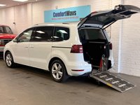 USED 2017 17 SEAT ALHAMBRA 2.0 TDI Ecomotive SE Lux WAV WHEELCHAIR ACCESS VEHICLE  FULL BLACK LEATHER, WHITE