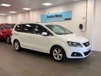 USED 2017 17 SEAT ALHAMBRA 2.0 TDI Ecomotive SE Lux WAV WHEELCHAIR ACCESS VEHICLE  FULL BLACK LEATHER, WHITE
