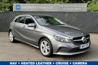 USED 2017 17 MERCEDES-BENZ A-CLASS 1.6 A180 Sport (Executive) Hatchback 5dr Petrol 7G-DCT Euro 6 (s/s) (122 ps) FSH + HEATED LEATHER + CRUISE + CAMERA + NAV