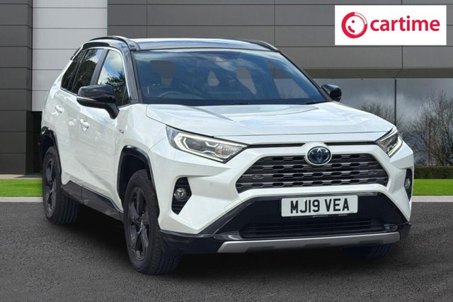 View our Toyota Rav4 2.5 VVT-h Dynamic SUV 5dr Petrol Hybrid CVT Euro 6 (s/s) (218 ps) Rear View Camera, Front / Rear Parking Sensors, Heated Front Seats, Toyota Touch 2 With Go Navigation, 18In Alloys