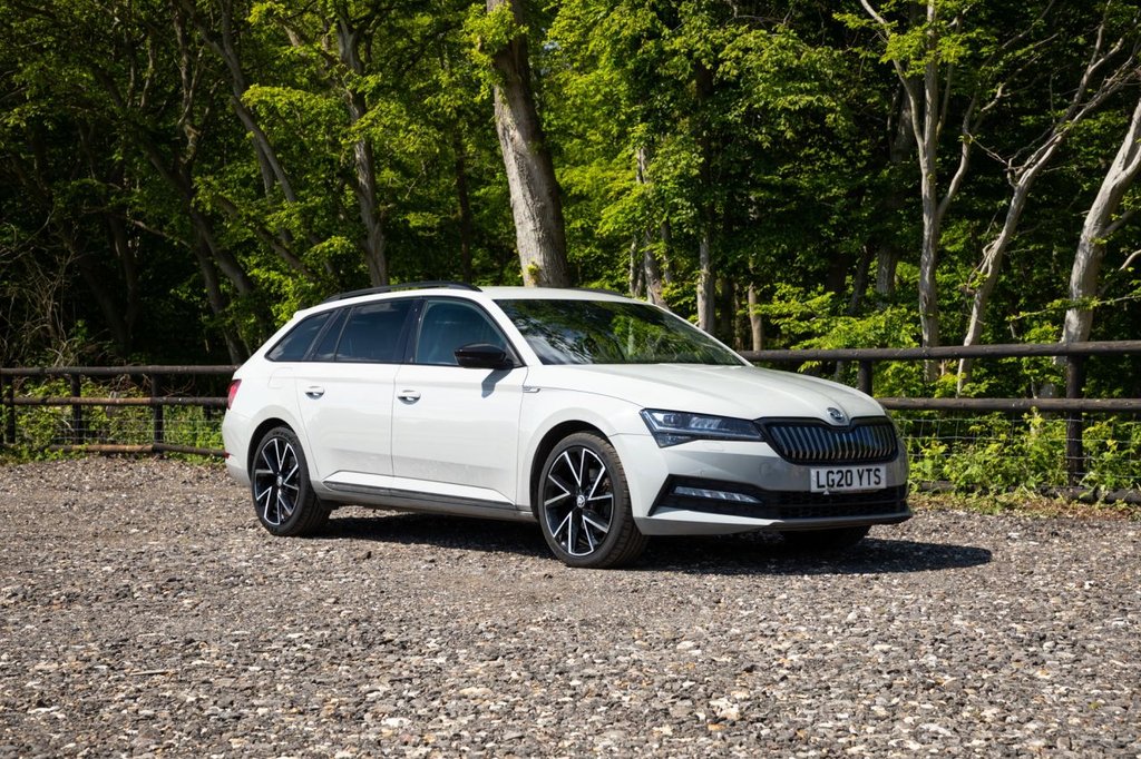 Grey 2020 Skoda Superb 1.4 TSI SportLine Plus Estate Estate Front-wheel drive Automatic