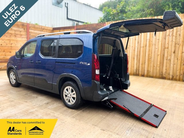 View our Peugeot Rifter L2 LWB 5 Seat Wheelchair Accessible Disabled Access Vehicle WAV