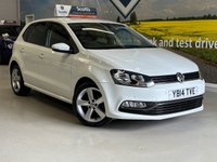 USED 2014 14 VOLKSWAGEN POLO 1.4 TDI BlueMotion Tech SEL Hatchback 5 Door Diesel Manual White 1 Former Keeper +PRIVACY GLASS+CD PLAYER+SENSORS