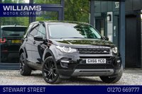 USED 2017 66 LAND ROVER DISCOVERY SPORT 2.0 TD4 HSE Black SUV 5dr Diesel Auto 4WD Euro 6 (s/s) (180 ps) 