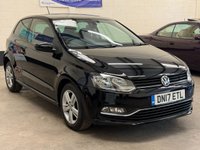 USED 2017 17 VOLKSWAGEN POLO 1.2 TSi BlueMotion Tech Match Edition Apple Car Play Hatchback 3 Door Petrol Manual Euro 6 (s/s) (90 ps) ONLY 1 PREVIOUS OWNER FROM NEW