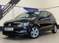 USED 2017 17 VOLKSWAGEN POLO 1.2 TSi BlueMotion Tech Match Edition Apple Car Play Hatchback 3 Door Petrol Manual Euro 6 (s/s) (90 ps) ONLY 1 PREVIOUS OWNER FROM NEW