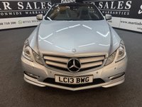 USED 2013 13 MERCEDES-BENZ E-CLASS 2.1 E250 CDI BlueEfficiency Sport Cabriolet 2dr Diesel G-Tronic+ Euro 5 (s/s) (204 ps) ALL OUR CAR COME WITH FULL SERVICE FULL MOT WARRANTY 2 KEYS HPI CHECKED