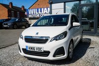 USED 2016 16 PEUGEOT 108 1.0 Active Hatchback 3dr Petrol Manual Euro 6 (68 ps) 