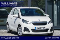 USED 2016 16 PEUGEOT 108 1.0 Active Hatchback 3dr Petrol Manual Euro 6 (68 ps) 