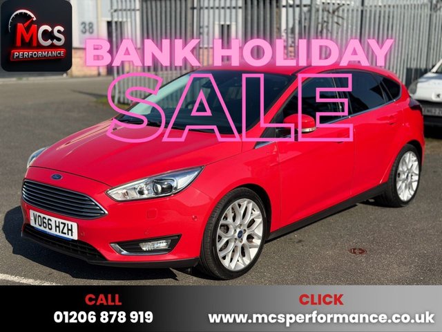 2016 66 FORD FOCUS 1.0T EcoBoost Titanium X Hatchback 5dr Petrol Manual Euro 6 (s/s) (100 ps) DRIVE AWAY WITH A FULL TANK