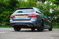 USED 2019 69 MERCEDES-BENZ C-CLASS 2.0 C220d AMG Line (Premium) Estate 5dr Diesel G-Tronic+ 4MATIC Euro 6 (s/s) (194 ps) SELENITE GREY METALLIC PAINTWORK  + REAR CAMERA + CARPLAY + MULTIBEAM