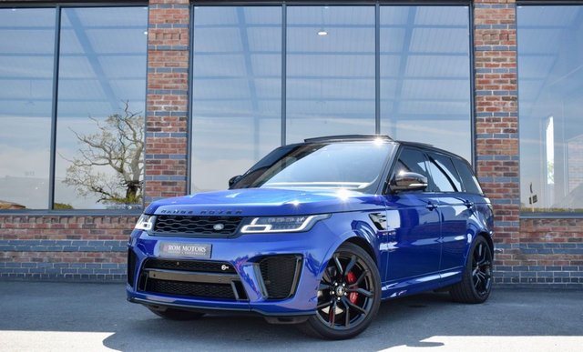 View our Land Rover Range Rover Sport 5.0 P575 V8 GPF SVR SUV 5dr Petrol Auto 4WD Euro 6 (s/s) (575 ps)