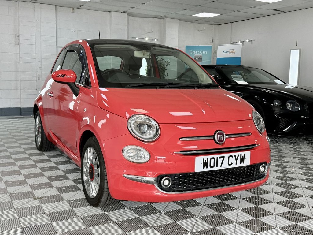USED 2017 17 FIAT 500 1.2 Lounge Hatchback 3dr Petrol Manual Euro 6 (s/s) (69 bhp) 