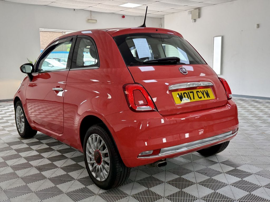 USED 2017 17 FIAT 500 1.2 Lounge Hatchback 3dr Petrol Manual Euro 6 (s/s) (69 bhp) 