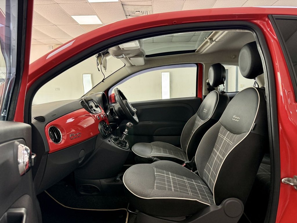 USED 2017 17 FIAT 500 1.2 Lounge Hatchback 3dr Petrol Manual Euro 6 (s/s) (69 bhp) 