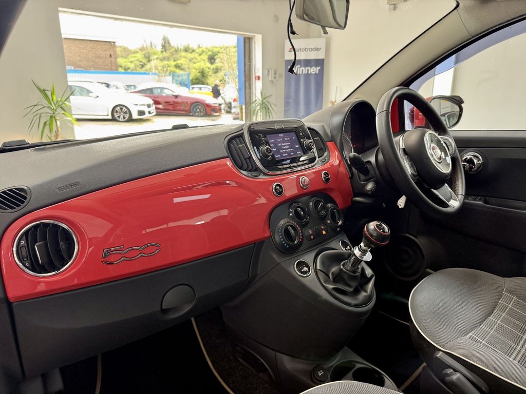 USED 2017 17 FIAT 500 1.2 Lounge Hatchback 3dr Petrol Manual Euro 6 (s/s) (69 bhp) 