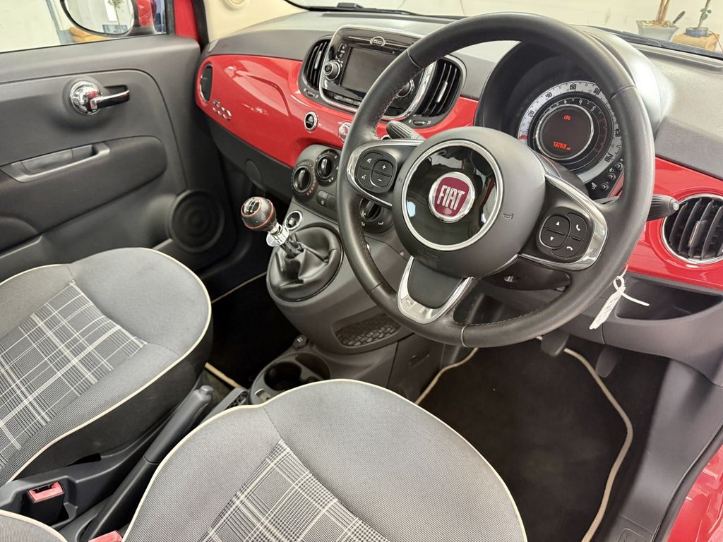 USED 2017 17 FIAT 500 1.2 Lounge Hatchback 3dr Petrol Manual Euro 6 (s/s) (69 bhp) 
