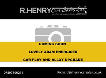 2017 VAUXHALL ADAM 1.2i ecoFLEX ENERGISED Hatchback 3dr Petrol Manual Euro 6 (s/s) (70 ps)