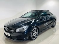 USED 2014 64 MERCEDES-BENZ CLA 2.1 CLA220 CDI AMG Sport Coupe 4dr Diesel 7G-DCT Euro 6 (s/s) (170 ps) Cosmos Black | Night Pack | Glass Panoramic Roof | COMAND Media/Sat Nav | Privacy Glass | ULEZ OK | Low Road Tax
