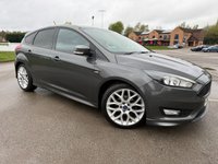 USED 2017 17 FORD FOCUS 1.0T EcoBoost ST-Line Hatchback 5dr Petrol Manual Euro 6 (s/s) (125 ps) BLUETOOTH, MOT MARCH 2027, 2 KEYS