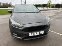 USED 2017 17 FORD FOCUS 1.0T EcoBoost ST-Line Hatchback 5dr Petrol Manual Euro 6 (s/s) (125 ps) BLUETOOTH, MOT MARCH 2027, 2 KEYS