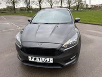USED 2017 17 FORD FOCUS 1.0T EcoBoost ST-Line Hatchback 5dr Petrol Manual Euro 6 (s/s) (125 ps) BLUETOOTH, MOT MARCH 2027, 2 KEYS