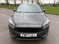 USED 2017 17 FORD FOCUS 1.0T EcoBoost ST-Line Hatchback 5dr Petrol Manual Euro 6 (s/s) (125 ps) BLUETOOTH, MOT MARCH 2027, 2 KEYS