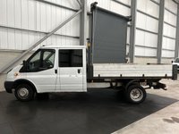 USED 2013 13 FORD TRANSIT 350 DOUBLE CAB TIPPER 2.2 TDCI 125PS RWD - NO VAT 