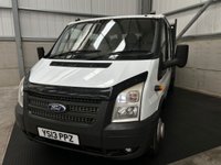USED 2013 13 FORD TRANSIT 350 DOUBLE CAB TIPPER 2.2 TDCI 125PS RWD - NO VAT 