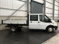 USED 2013 13 FORD TRANSIT 350 DOUBLE CAB TIPPER 2.2 TDCI 125PS RWD - NO VAT 