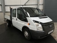 USED 2013 13 FORD TRANSIT 350 DOUBLE CAB TIPPER 2.2 TDCI 125PS RWD - NO VAT 