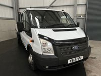 USED 2013 13 FORD TRANSIT 350 DOUBLE CAB TIPPER 2.2 TDCI 125PS RWD - NO VAT 