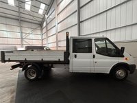 USED 2013 13 FORD TRANSIT 350 DOUBLE CAB TIPPER 2.2 TDCI 125PS RWD - NO VAT 