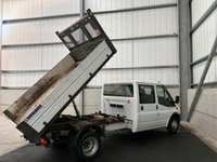 USED 2013 13 FORD TRANSIT 350 DOUBLE CAB TIPPER 2.2 TDCI 125PS RWD - NO VAT 