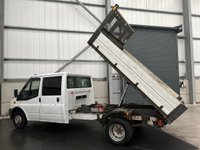USED 2013 13 FORD TRANSIT 350 DOUBLE CAB TIPPER 2.2 TDCI 125PS RWD - NO VAT 