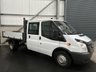 USED 2013 13 FORD TRANSIT 350 DOUBLE CAB TIPPER 2.2 TDCI 125PS RWD - NO VAT 
