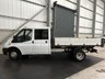 USED 2013 13 FORD TRANSIT 350 DOUBLE CAB TIPPER 2.2 TDCI 125PS RWD - NO VAT 